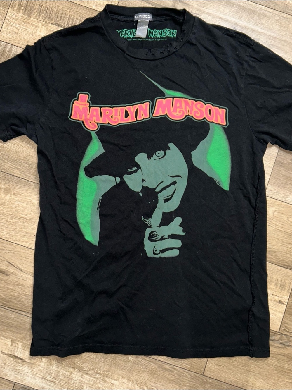 Marilyn Manson “Smells Like Children”T Shirt Goth Y2K X Small Adult Distressed